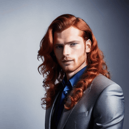 Long Curly Red Hairstyle profile picture for men